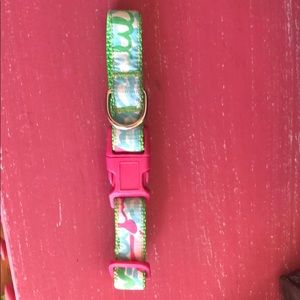 Lilly Pulitzer lobstah roll dog collar
